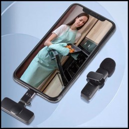 Bezprzewodowy Mikrofon Krawatowy Typ MicroUSB | Podwójny - Dla Twórców