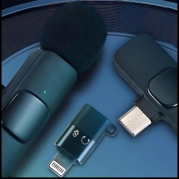 Bezprzewodowy Mikrofon Krawatowy MicroUSB | Podwójny - Dla Twórców