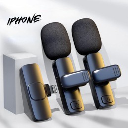 Bezprzewodowy Mikrofon Krawatowy Do IPhone | Podwójny - Dla Twórców