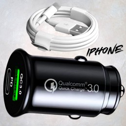 Ładowarka Samochodowa do iPhone TYP LIGHTNING | USB - Szybkie Ładowanie!