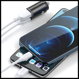 Ładowarka Samochodowa Typ C | USB - Szybkie Ładowanie!
