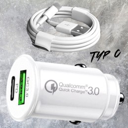 Ładowarka Samochodowa Typ C | USB - Szybkie Ładowanie!