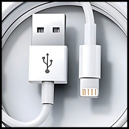 Kabel 1.5M Typ Lighting do iPhone | Szybkie Ładowanie i Transfer Danych!