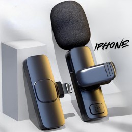 Bezprzewodowy Mikrofon Krawatowy Do iPhone| Pojedyńczy - Dla Twórców