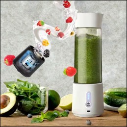 BLENDER PRZENOŚNY BEZPRZEWODOWY 380ML 6 OSTRZY SMOOTHIE SHAKE USB BPA FREE