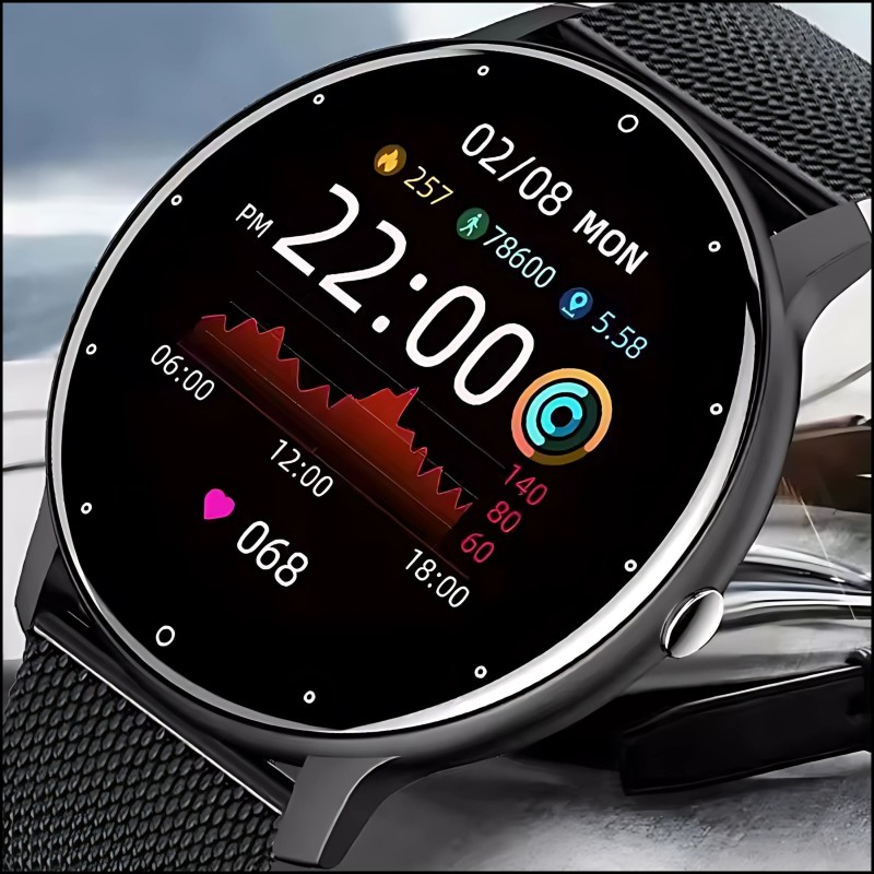 Smartwatch z pomiarem ciśnienia i pulsu, wodoodporny zegarek sportowy z Bluetooth i GPS, dla dzieci, kobiet i mężczyzn Smartwatch z pomiarem ciśnienia i pulsu, wodoodporny zegarek sportowy z Bluetooth i GPS, dla dzieci, kobiet i mężczyzn