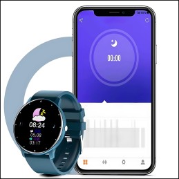 Smartwatch z pomiarem ciśnienia i pulsu, wodoodporny zegarek sportowy z Bluetooth i GPS, dla dzieci, kobiet i mężczyzn
