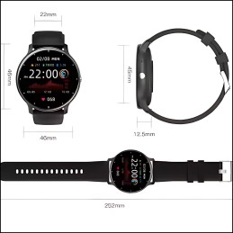 Smartwatch z pomiarem ciśnienia i pulsu, wodoodporny zegarek sportowy z Bluetooth i GPS, dla dzieci, kobiet i mężczyzn