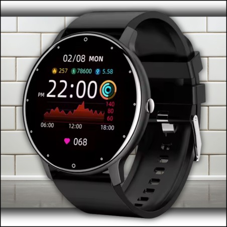 Smartwatch z pomiarem ciśnienia i pulsu, wodoodporny zegarek sportowy z Bluetooth i GPS, dla dzieci, kobiet i mężczyzn