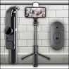 STATYW KIJEK SELFIESTICK - LAMPA LED + PILOT