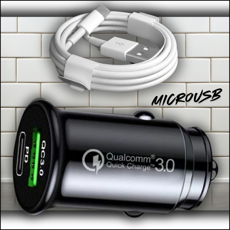 Ładowarka Samochodowa MicroUSB | USB - Szybkie Ładowanie! Ładowarka Samochodowa MicroUSB | USB - Szybkie Ładowanie!