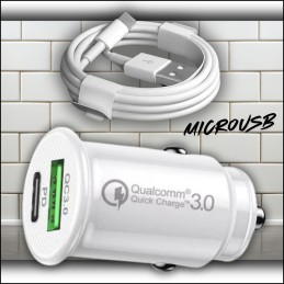 Ładowarka Samochodowa MicroUSB | USB - Szybkie Ładowanie!