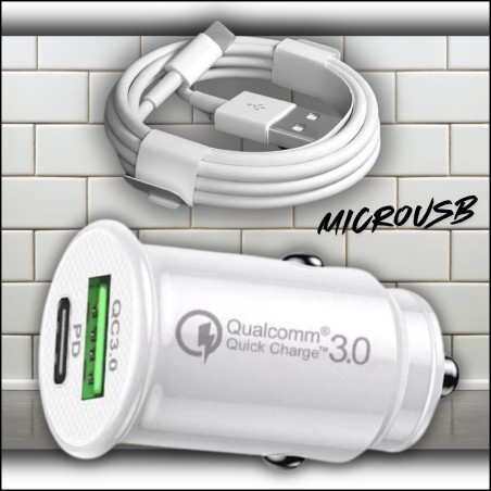 Ładowarka Samochodowa MicroUSB | USB - Szybkie Ładowanie!