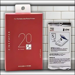 Papier fotograficzny 2x3" – 5 arkuszy | Do drukarki INSTAX, HP, Canon