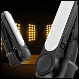 Selfiestick Gimbal LED - Zdalny Obrót Kadru | Automatyczna Stabilizacja