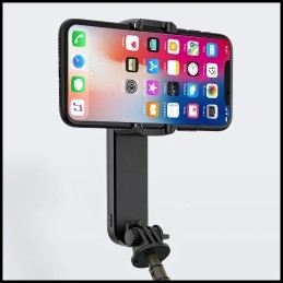 Selfiestick Gimbal LED - Zdalny Obrót Kadru | Automatyczna Stabilizacja