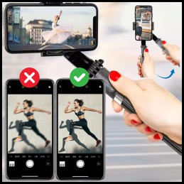 Selfiestick Gimbal - Automatyczna Stabilizacja | Dynamiczne Ujęcia!