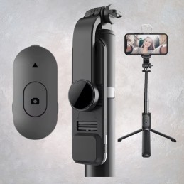 Statyw Selfiestick z Lampą LED i Pilotem - Idealny dla Twórców Treści