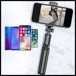 Statyw Selfiestick z Lampą LED i Pilotem - Idealny dla Twórców Treści