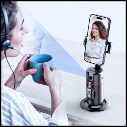 Statyw na Telefon z Kamerą - Śledzenie Ruchów 360° | Gadgetic.pl