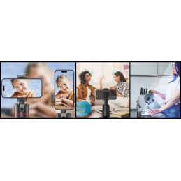 Statyw na Telefon z Kamerą - Śledzenie Ruchów 360° | Gadgetic.pl