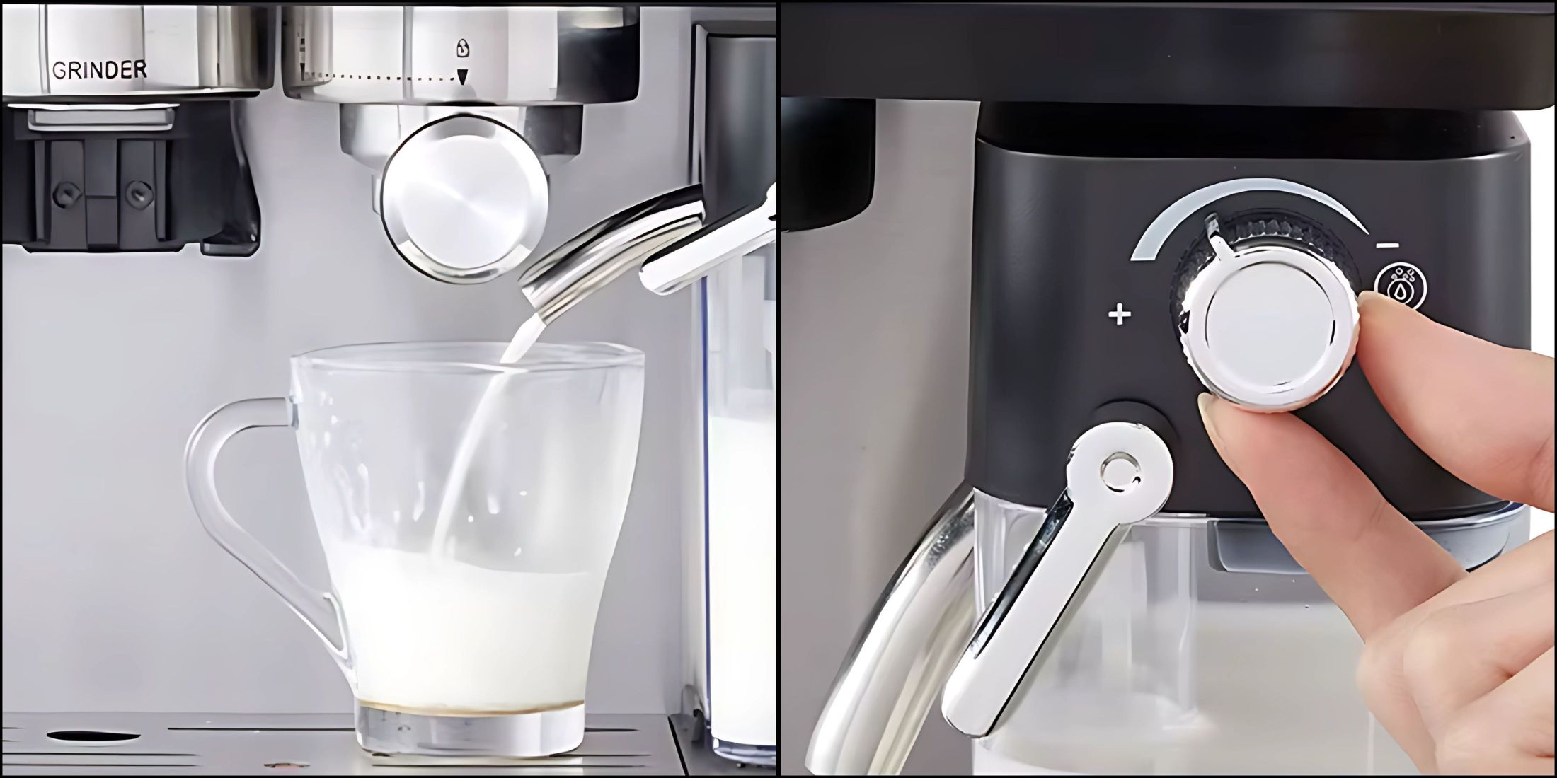 expres-do-kawy-cisnieniowy-latte-espresso-cappuccino-spieniacz-mlynek-mleko-pokretlo
