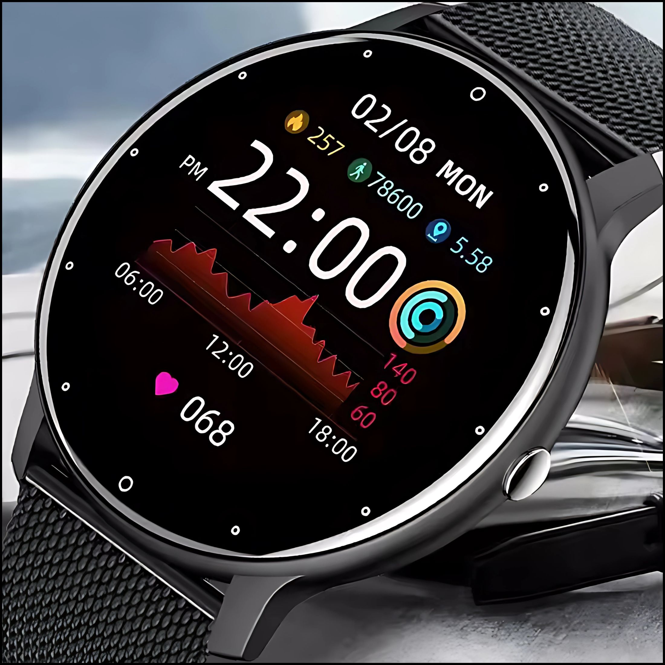 smartwatch-z-krokomierzem-pulsometrem-powiadomieniami-bluetooth-prezentacja-zegarka